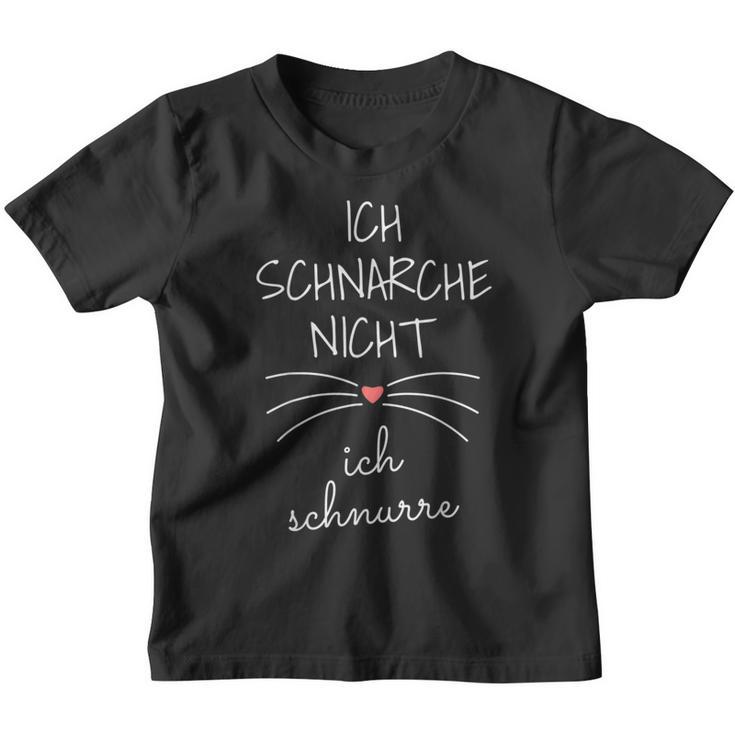 Ich Schnarche Nicht Ich Schnurre Sleep Cat Kinder Tshirt