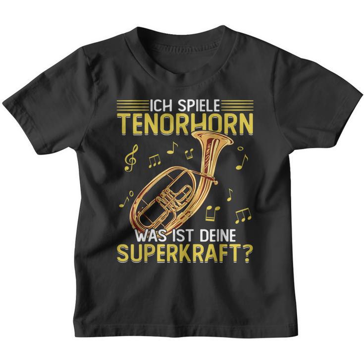 Ich Spiele Tenor Horn Kinder Tshirt