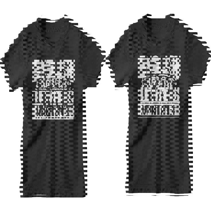 Importante Cita Divertido Maestro De Ciencias Matemáticas Camiseta niño