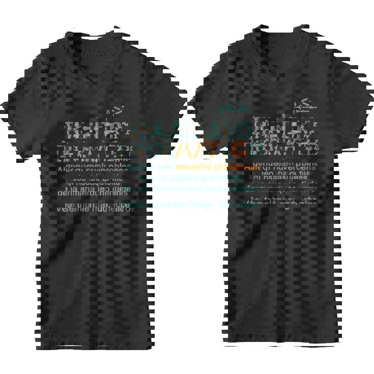 Ingeniero Informatico Definición Ingeniero Informatico Camiseta niño