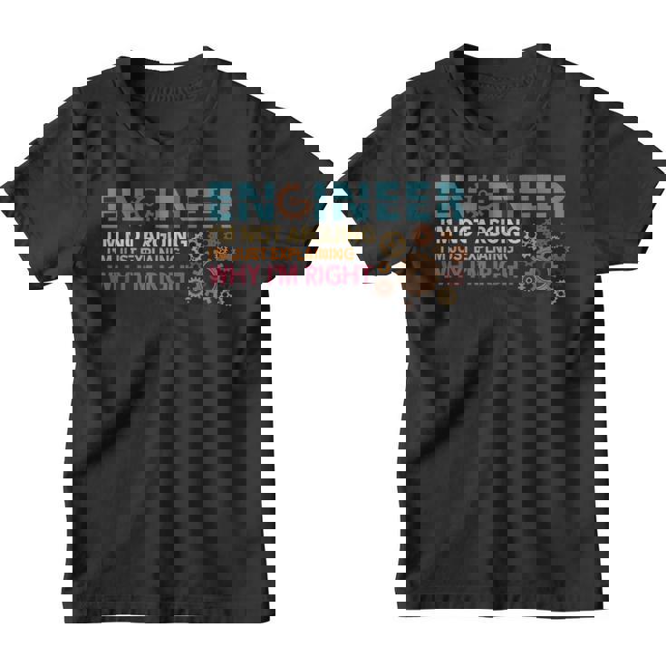 Ingeniero No Arguing Engineering Quote Engineers Camiseta niño