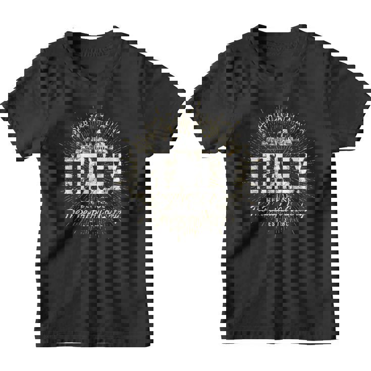 Italia Estilointage Retro Italia Camiseta niño