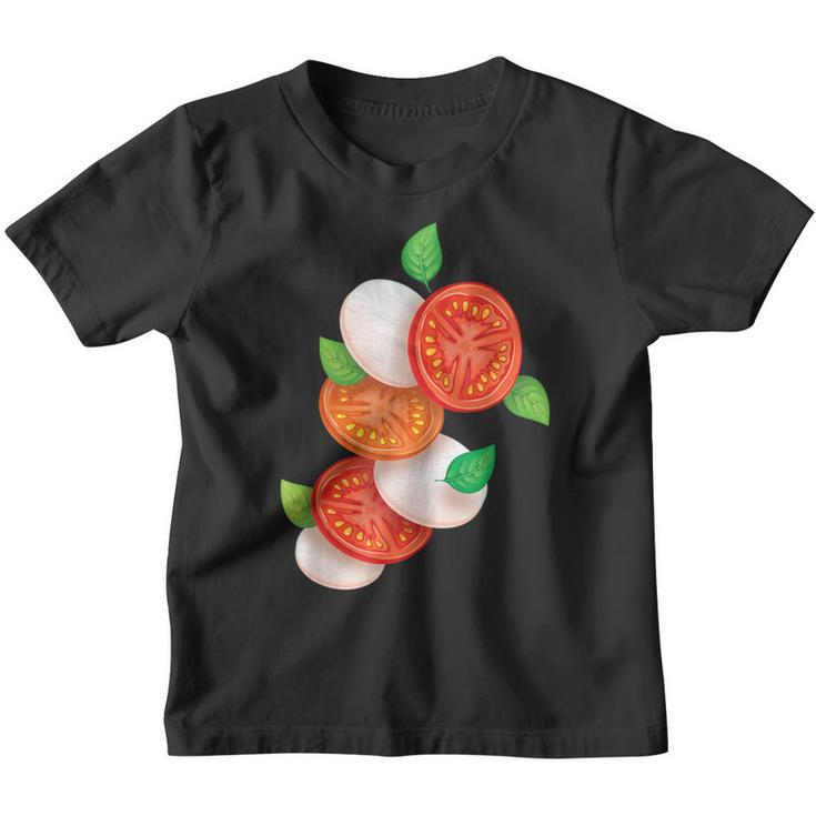 Italian Caprese Salad Tomato Basil Mozzarella Foo Kinder Tshirt