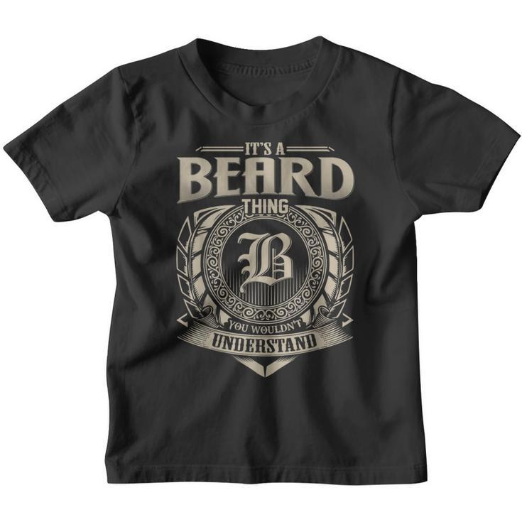 It's A Beard Thing You Wouldn't Understand Name Vintage Youth T-shirt