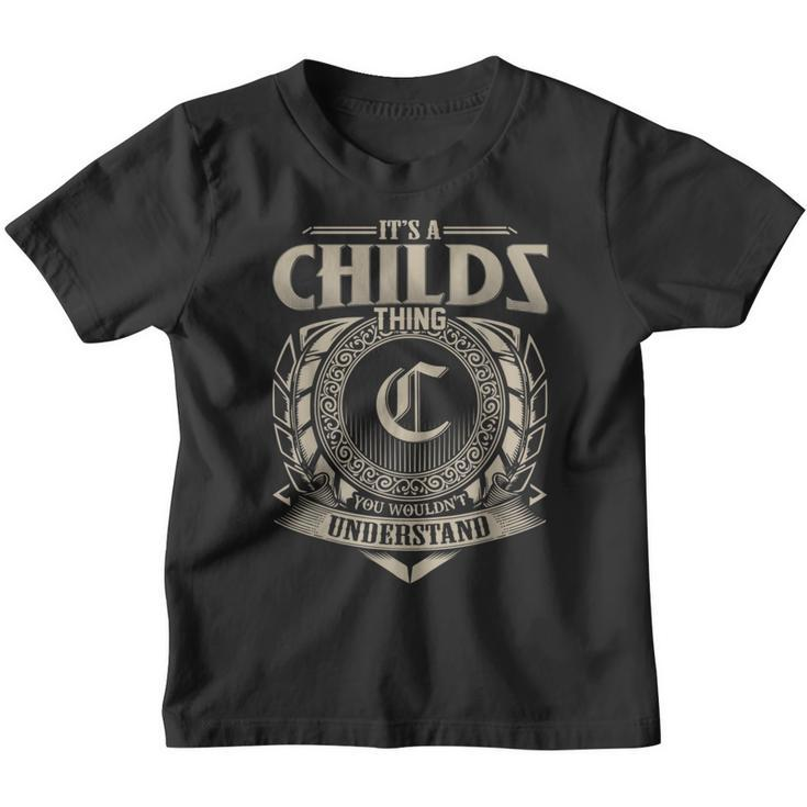 It's A Childs Thing You Wouldn't Understand Name Vintage Youth T-shirt