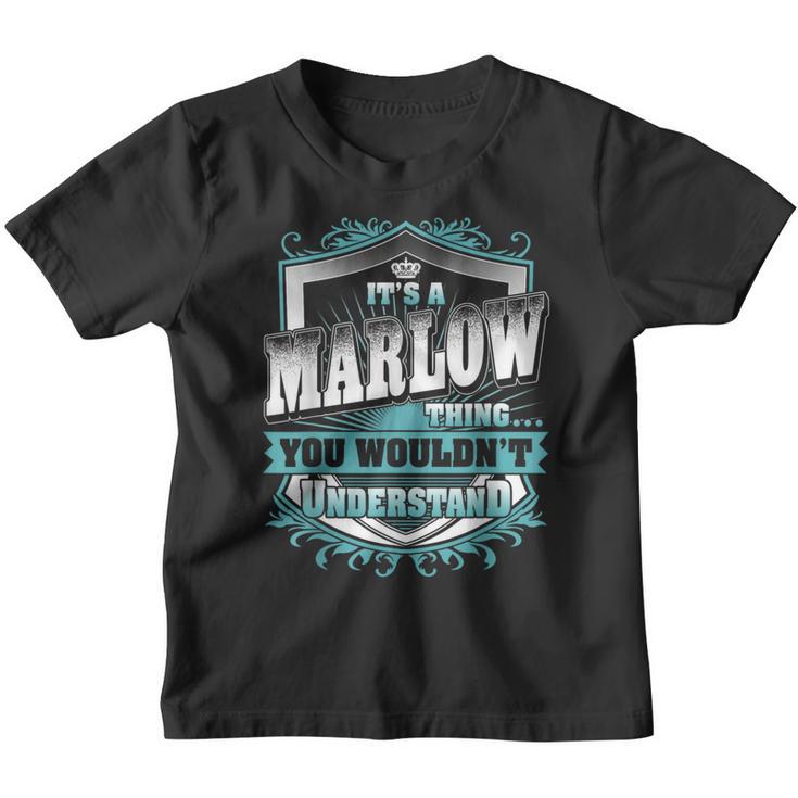 It's A Marlow Thing You Wouldn't Understand Name Vintage Youth T-shirt