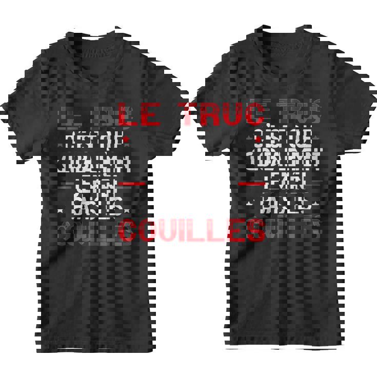 Je M'en Bats Les Cuoilles Cadeau Humoristique Youth T-shirt