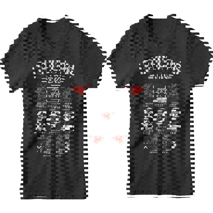 Je Peux Pas Je Dois Moto Gp Courses Motos Motard Humour Youth T-shirt