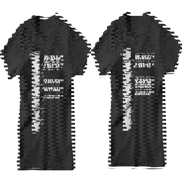 Je Peux Pas Je Suis En Pause Café Idee Cadeau Travail Humour Youth T-shirt