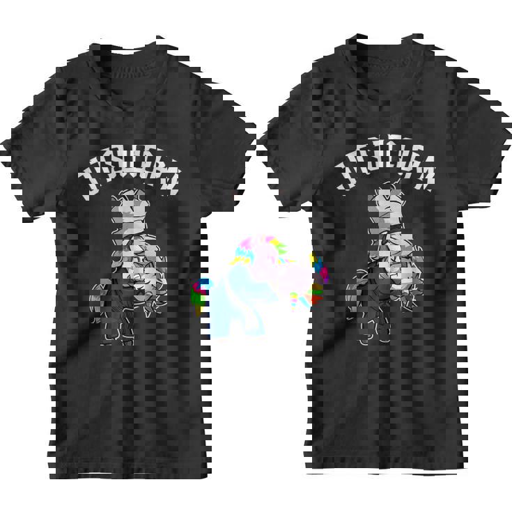 Jitsu Unicorn Jiu-Jitsu Brasileño Y Regalo Bjj Camiseta niño