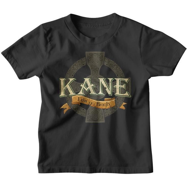 Kane Irish Surname Kane Irish Family Name Celtic Cross Youth T-shirt