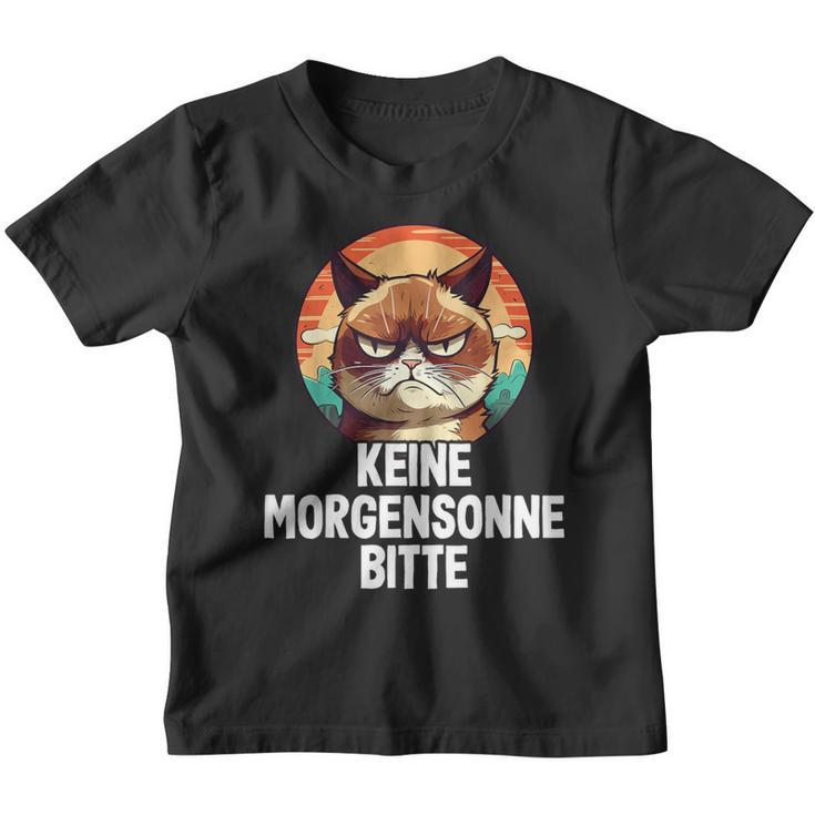 Keine Morgensonne Bitte Morgenmuffel Kinder Tshirt