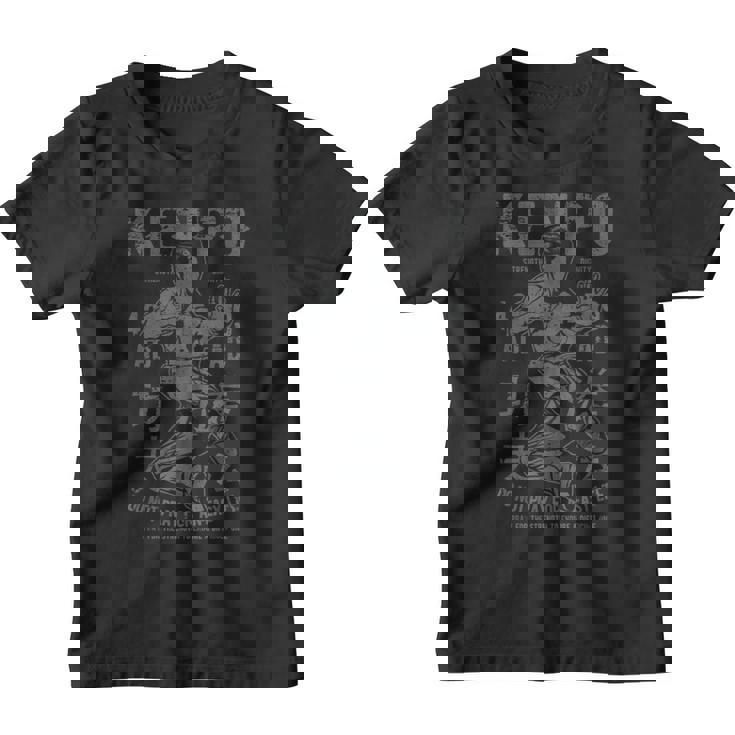 Kenpo Karate Artes Marcialesintage Estilo Retro Arte Desgastado Camiseta niño