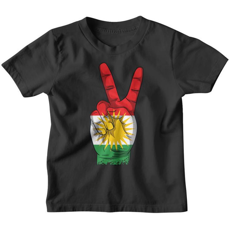 Kurdish Flag Kurdish Kurdistan Kinder Tshirt