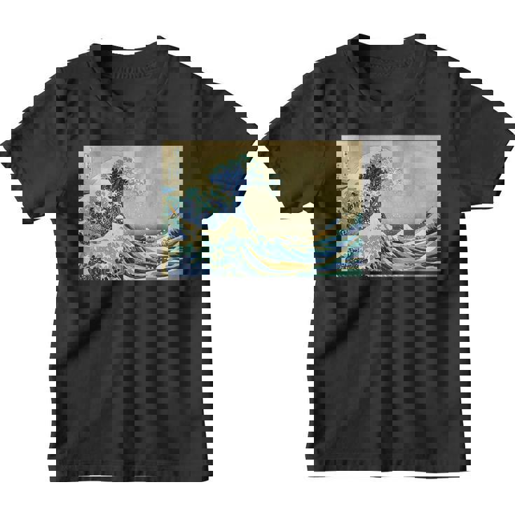 La Gran Ola De Kanagawa Coolintage Pintura Japonesa Camiseta niño