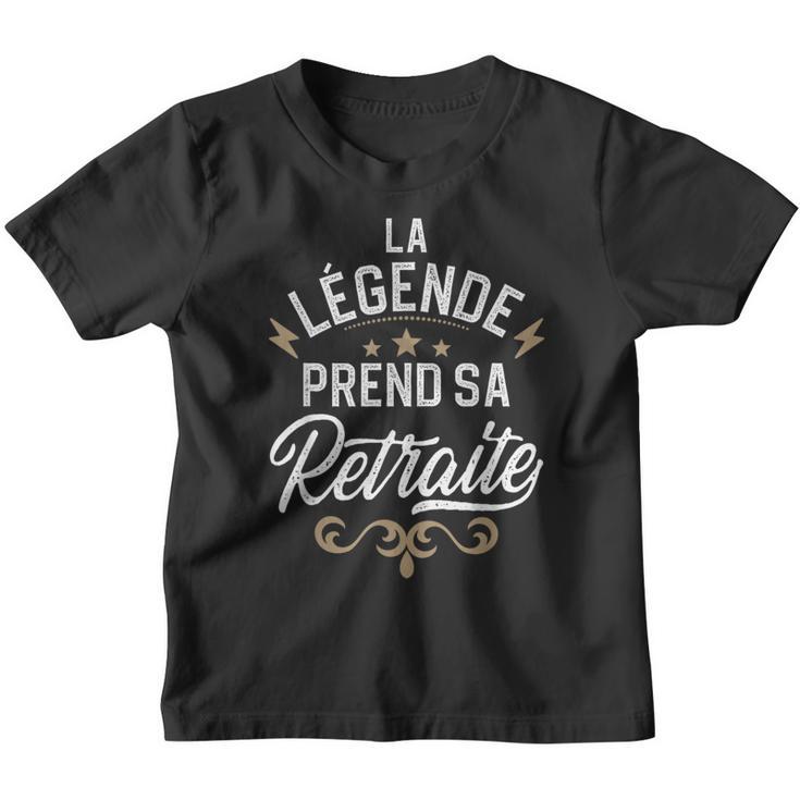 "La Légende Prend Sa Retraite 2025" Humor T-Shirt - Black Graphic Tee By VnSupertramp (Made In USA) - View #6