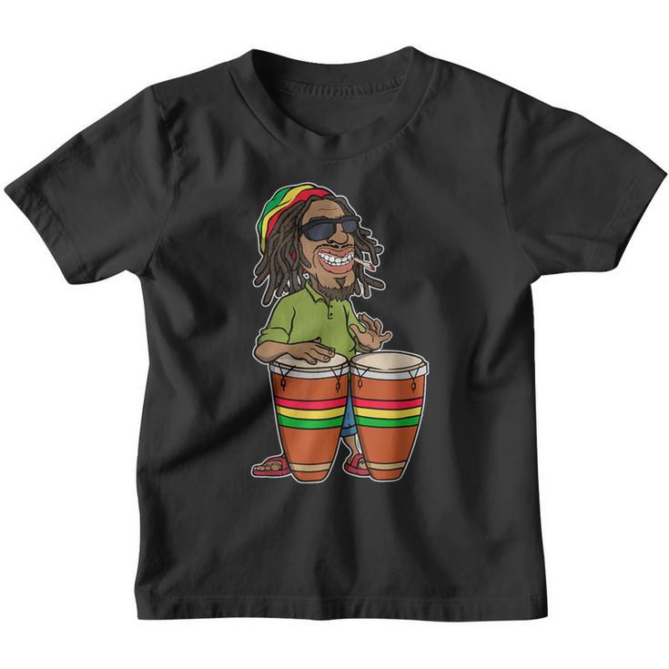 Lässig Reggae Music Rasta Rastafari Reggaeton Jamaica Fan Kinder Tshirt