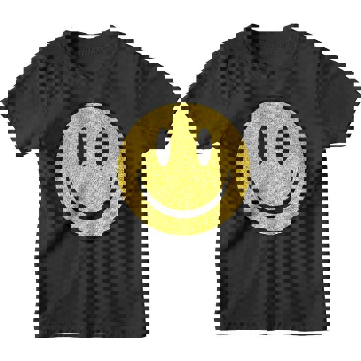 Linda Cara Sonriente Amarilla Cara Sonriente Cara Feliz Ropa Camiseta niño