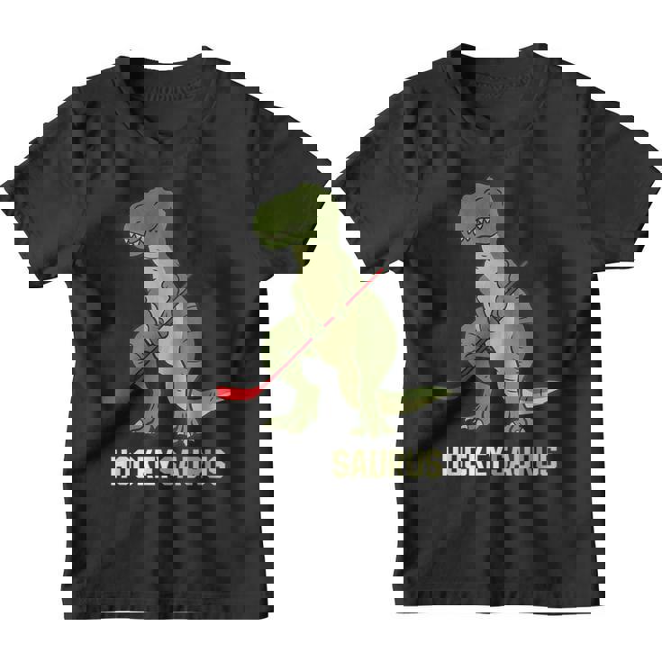Lindo Dinosaurio Hockey Sobre Hielo Dinosaurio Hockeysaurus Camiseta niño