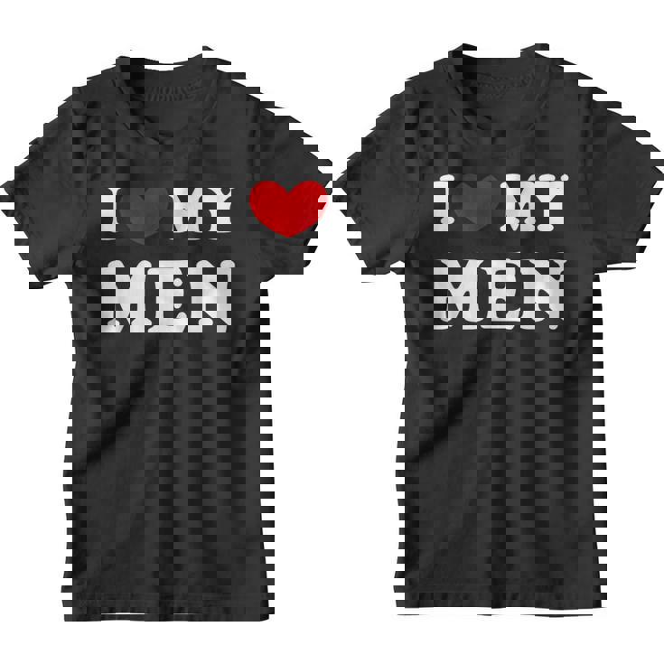 I Love My J'aime Mes Men Youth T-shirt