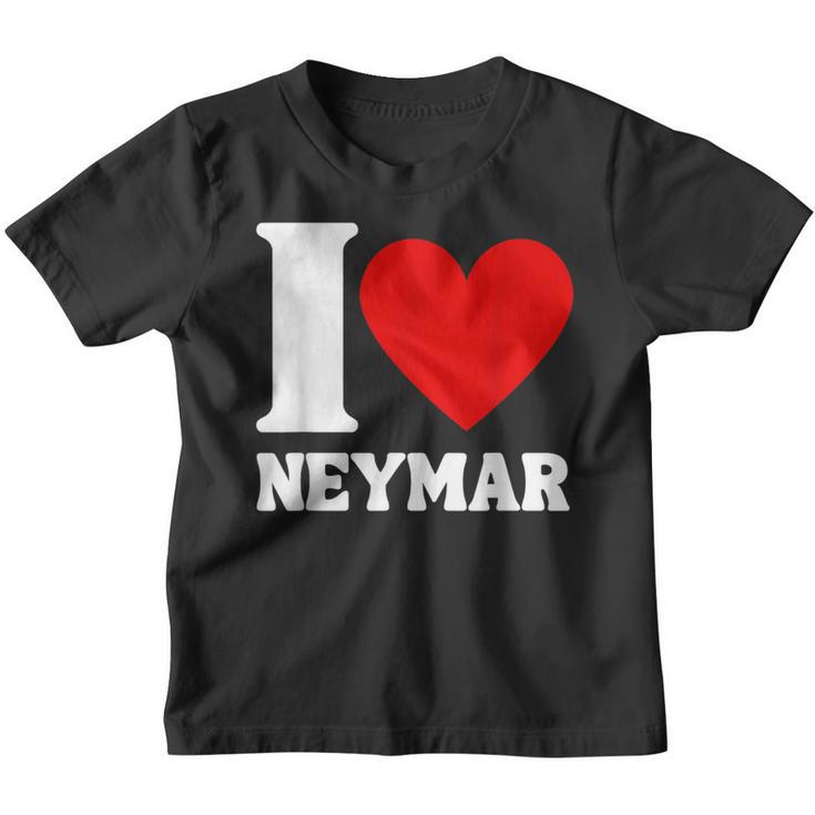 I Love Neymar Heart Family Lover Personalized Name Youth T-shirt