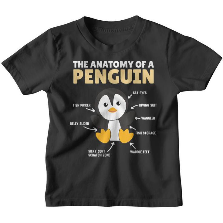 Lustige Erklärung Eines Pinguins Anatomie Eines Pinguins Kinder Tshirt