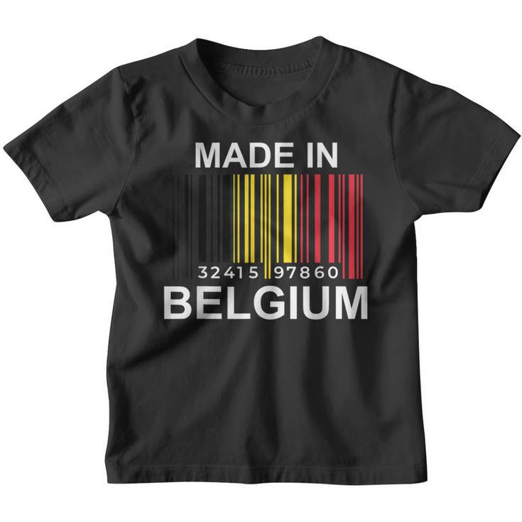 Made In Belgium Flag S Kinder Tshirt