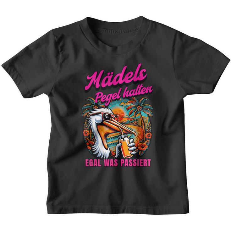 Mädels Pegel Halten Mallorca Party Kinder Tshirt