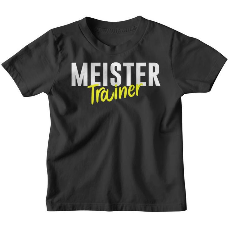 Meister Trainer Coach Football S Kinder Tshirt