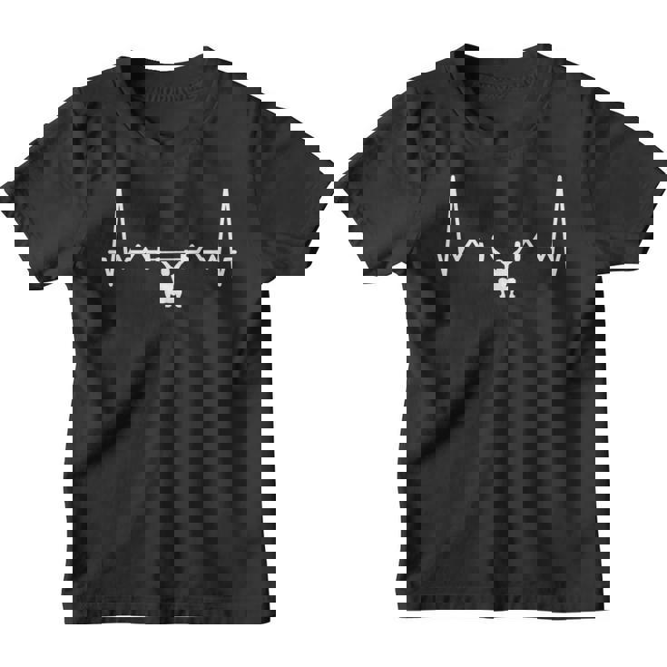Mi Corazón Late Por El Levantamiento De Pesas Camiseta niño