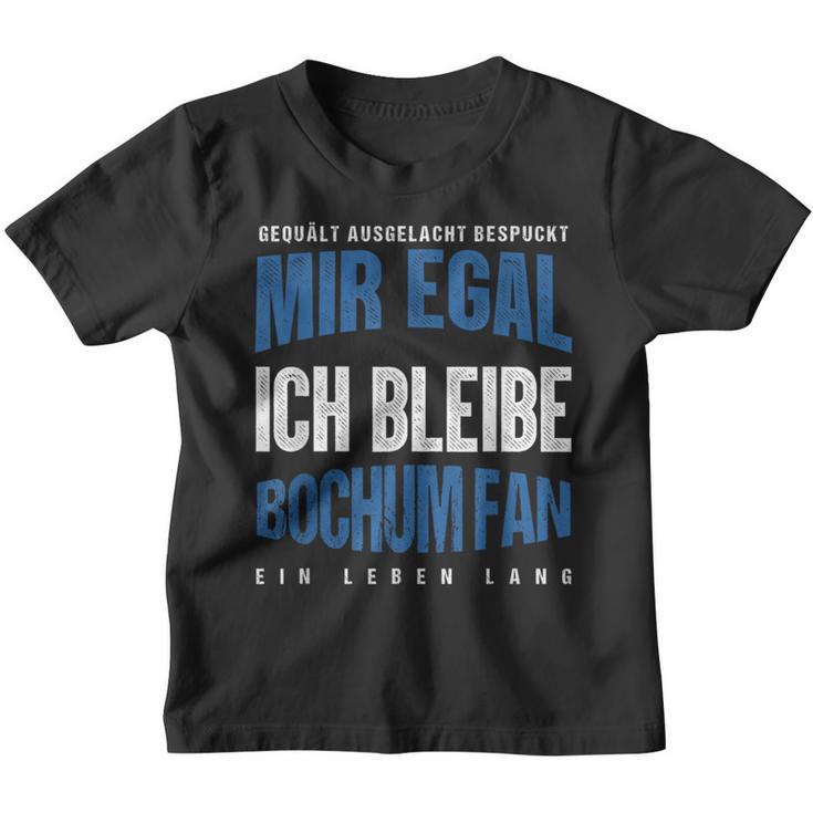 Mir Egal Ich Bleibe Bochum Fan Football Fan Club Kinder Tshirt