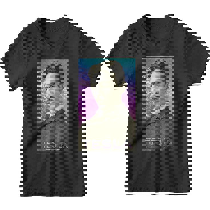 Nikola Tesla Inspiradora De Ciencia Y Electricidad Camiseta niño
