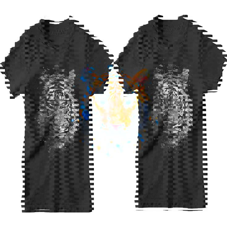 Obra De Arte De Tigre Colorido Animal Arte Tigre Camiseta niño