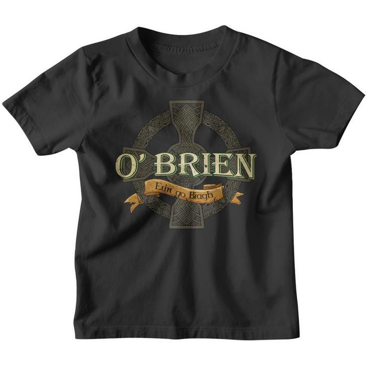 O'brien Irish Surname O'brien Irish Family Name Celtic Cross Youth T-shirt