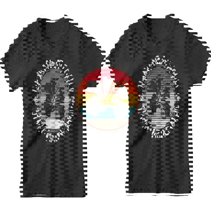Ohana Significa Familia Cita Hibiscus 70S Retro Hawaii Vacaciones Camiseta niño