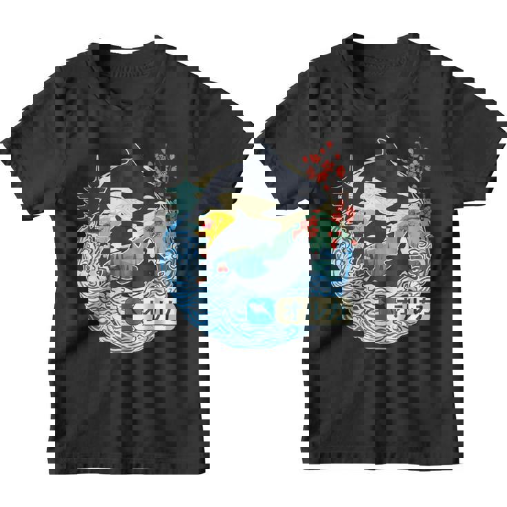 Orca Japonesa Gran Ola Kanagawa Japón Arteintage Camiseta niño