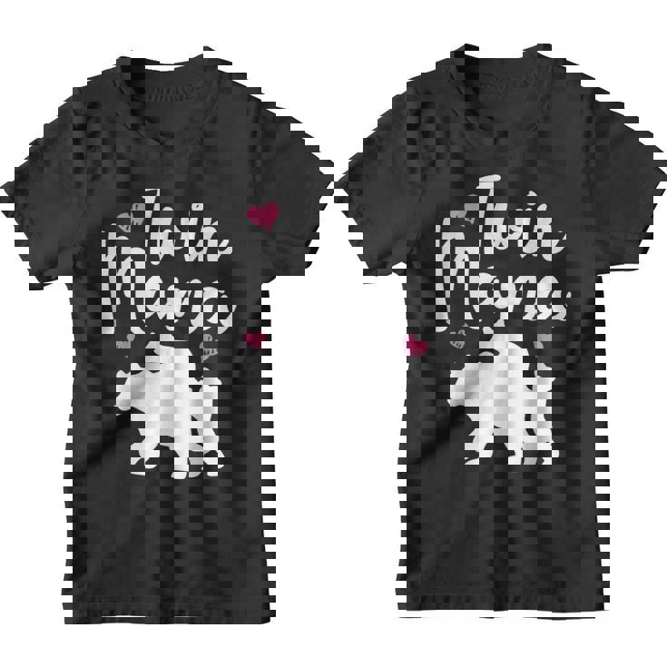 Oso Divertido Para El Día De La Madre Mamá Y Madre De Gemelos Camiseta niño