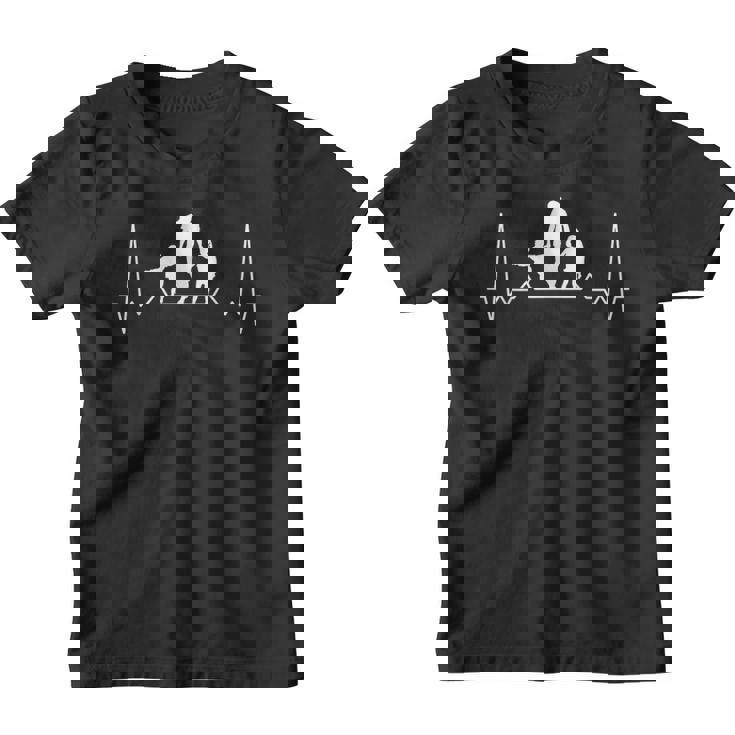 Padre 2 Hijas Latido Del Corazón Para Papá Regalo Para El Día Del Padre Camiseta niño