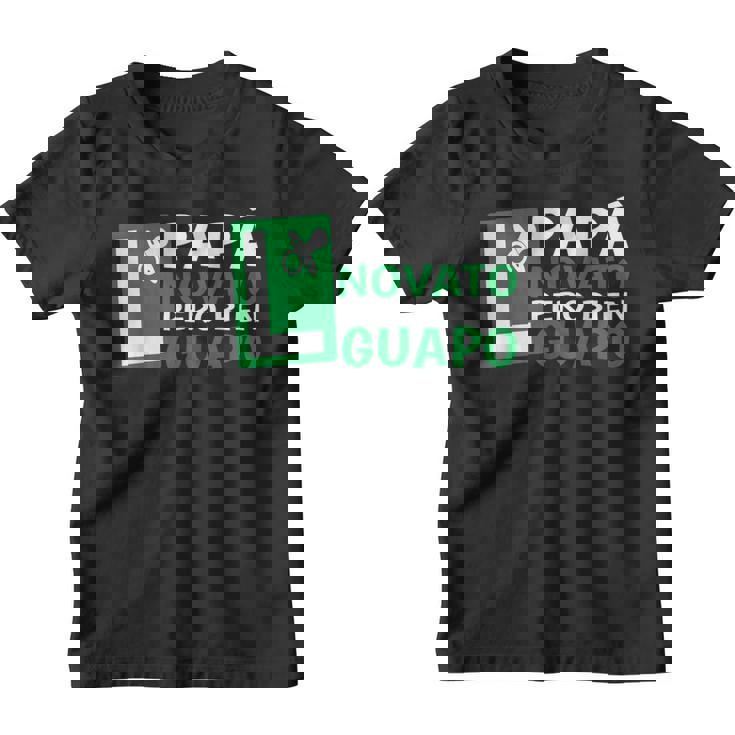 Papá En Prácticas Divertida Futuro Novato Anuncio Embarazada Camiseta niño