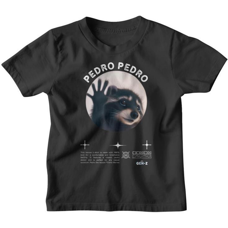 Pedro Pedro Pedro Dancing Racoon Meme Kinder Tshirt