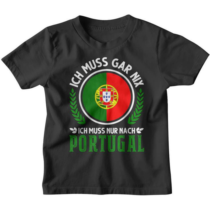 Portugal Holiday Portuguese Flag Madeira Kinder Tshirt