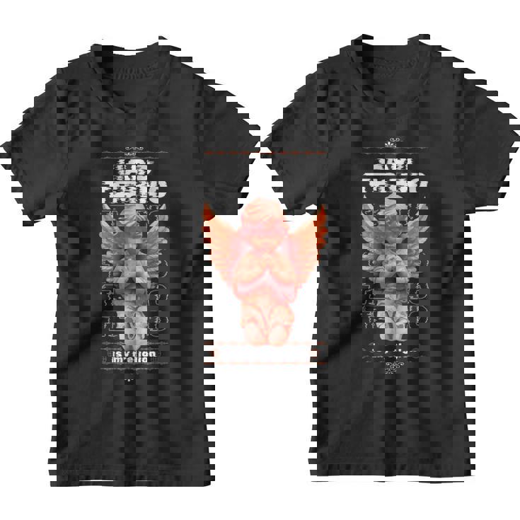 My Religion Música Rave Hard Techno Raver Techno Oscuro Camiseta Camiseta niño