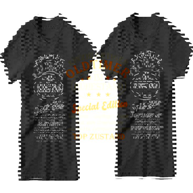 Rente Oldtimer Im Ruhestand Pensioner Kinder Tshirt