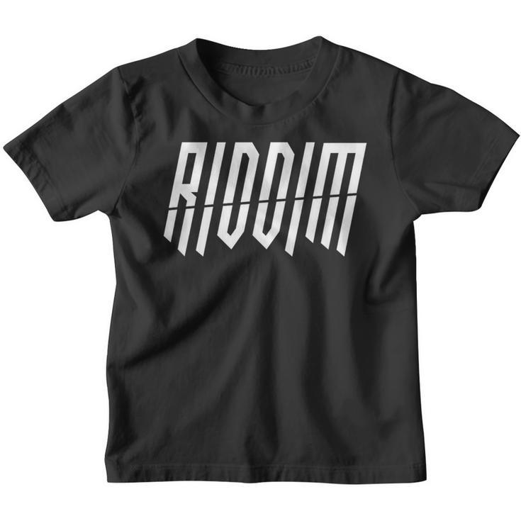 Riddim Heavy Dubstep Headbanger Riddim Dnb Kinder Tshirt