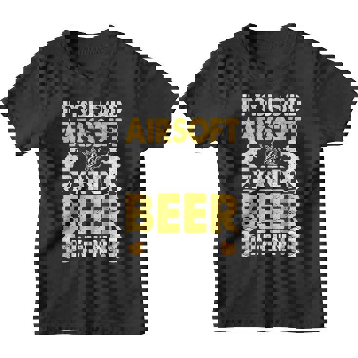 Rifle De Airsoft Para Hombre Camiseta niño