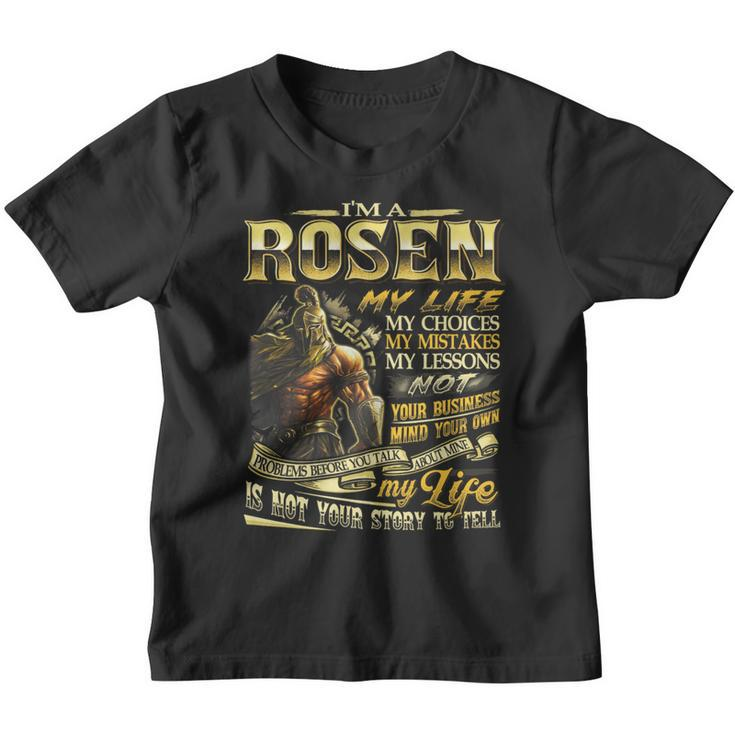Rosen Family Name Rosen Last Name Team Youth T-shirt