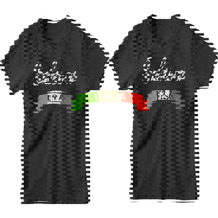 Salerno Italia Bandera Italia Souvenir A Juego Italiano Camiseta niño