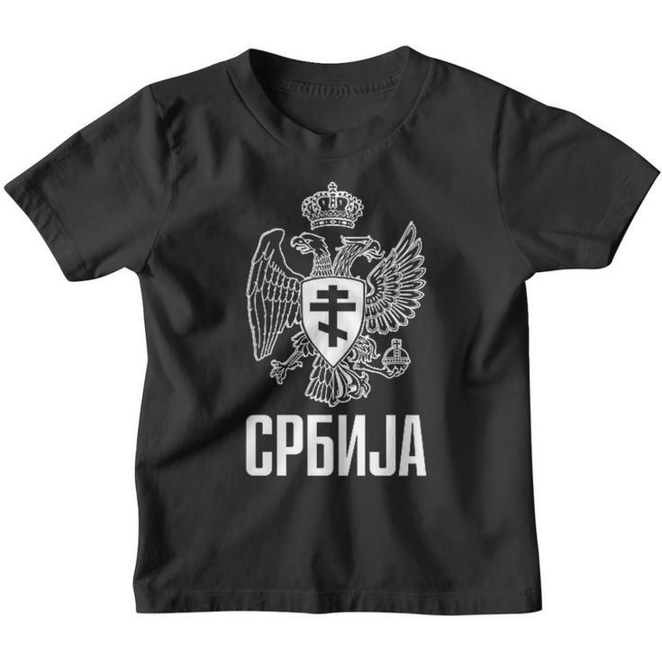 Serbia Serbian Serb Srbija Eagle Kinder Tshirt