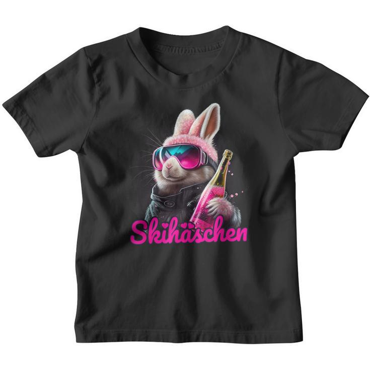 Skiing Ski Bunny Apres-Ski Kinder Tshirt