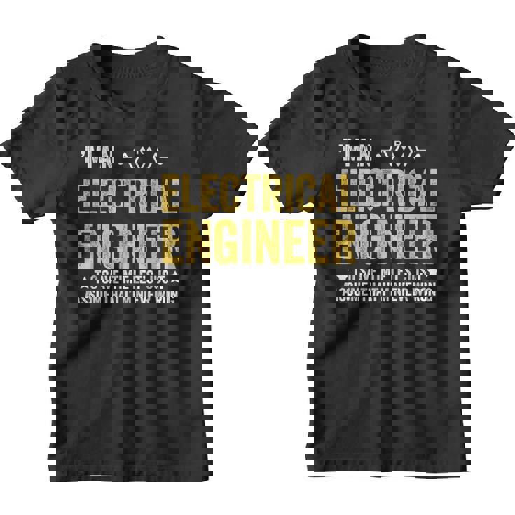 Soy Ingeniero Eléctrico Ingeniería Gracioso Electricista Camiseta niño